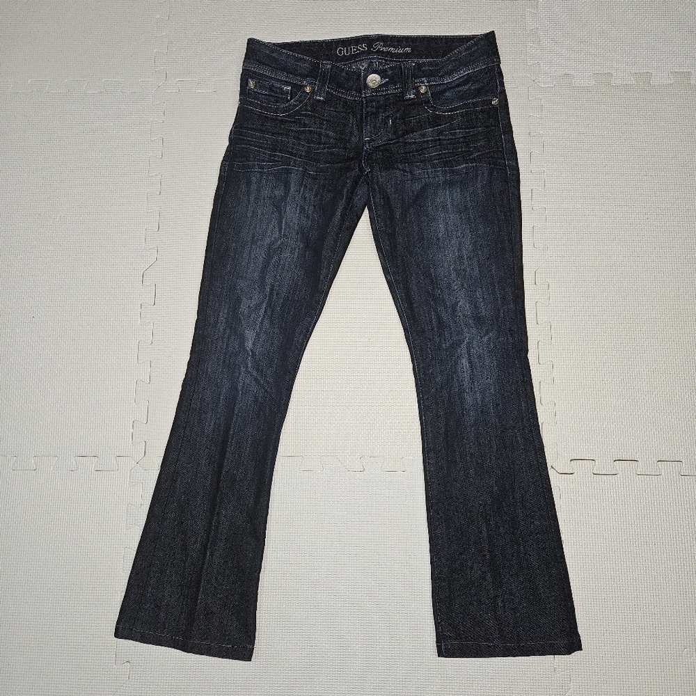 Guess Blue Flare Wide Leg Jeans
